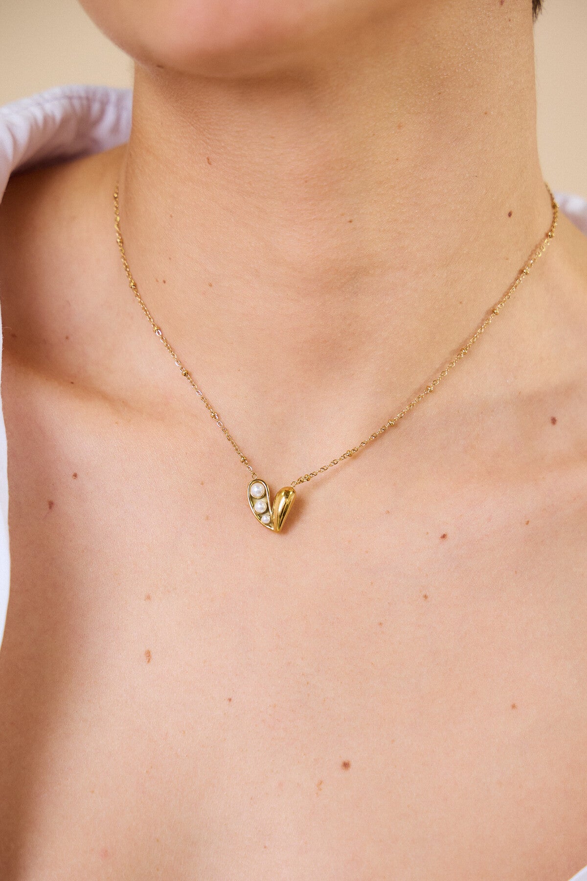 Heart Of Pearl Necklace