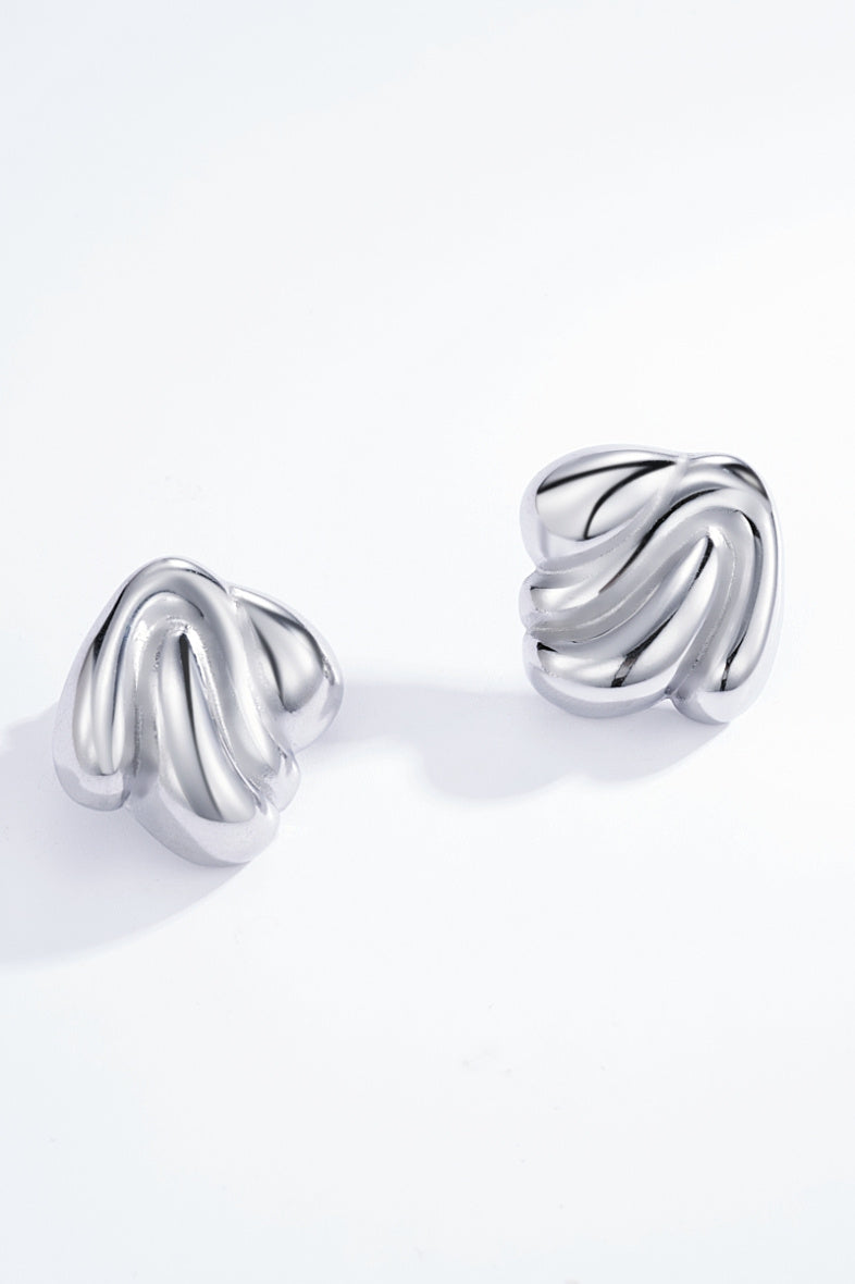 Sassy studs oorbellen zilver