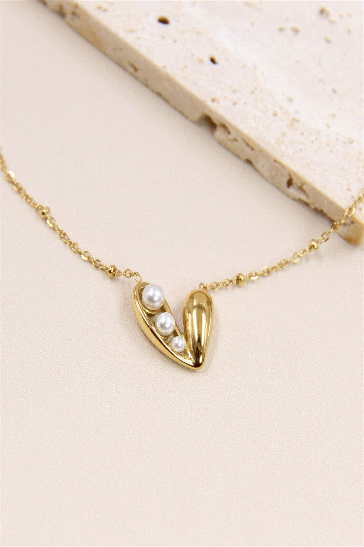 Heart Of Pearl Necklace