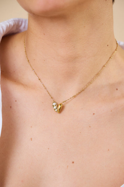 Heart Of Pearl Necklace