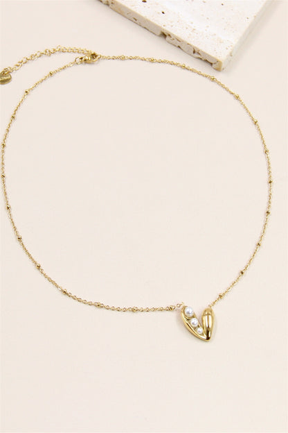 Heart Of Pearl Necklace