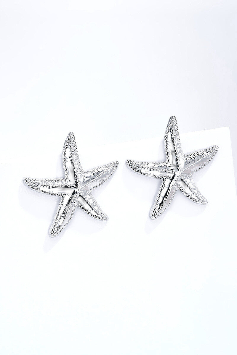 Sea Star Oorbellen Zilver