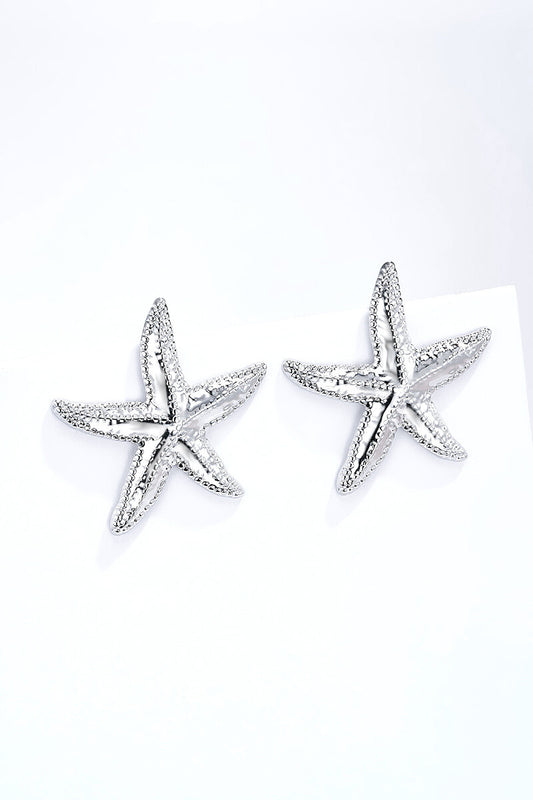 Sea Star Oorbellen Zilver