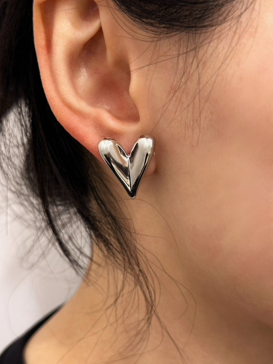 Pretty hearts oorbellen zilver
